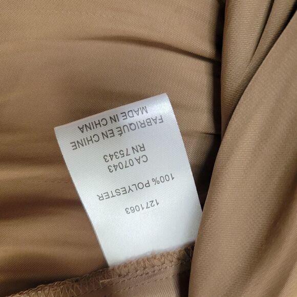 NEW JOIE TAUPE SILK FEEL SMOCKED CORSET PEASANT BLOUSE ULLA TOP M MEDIUM NWT - Picture 7 of 11